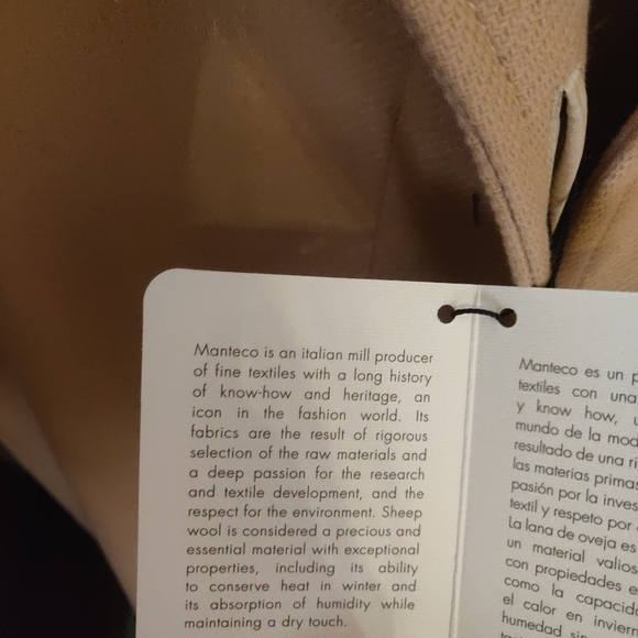 SOLD Zara belted wool coat Manteco - Picture 8 of 8